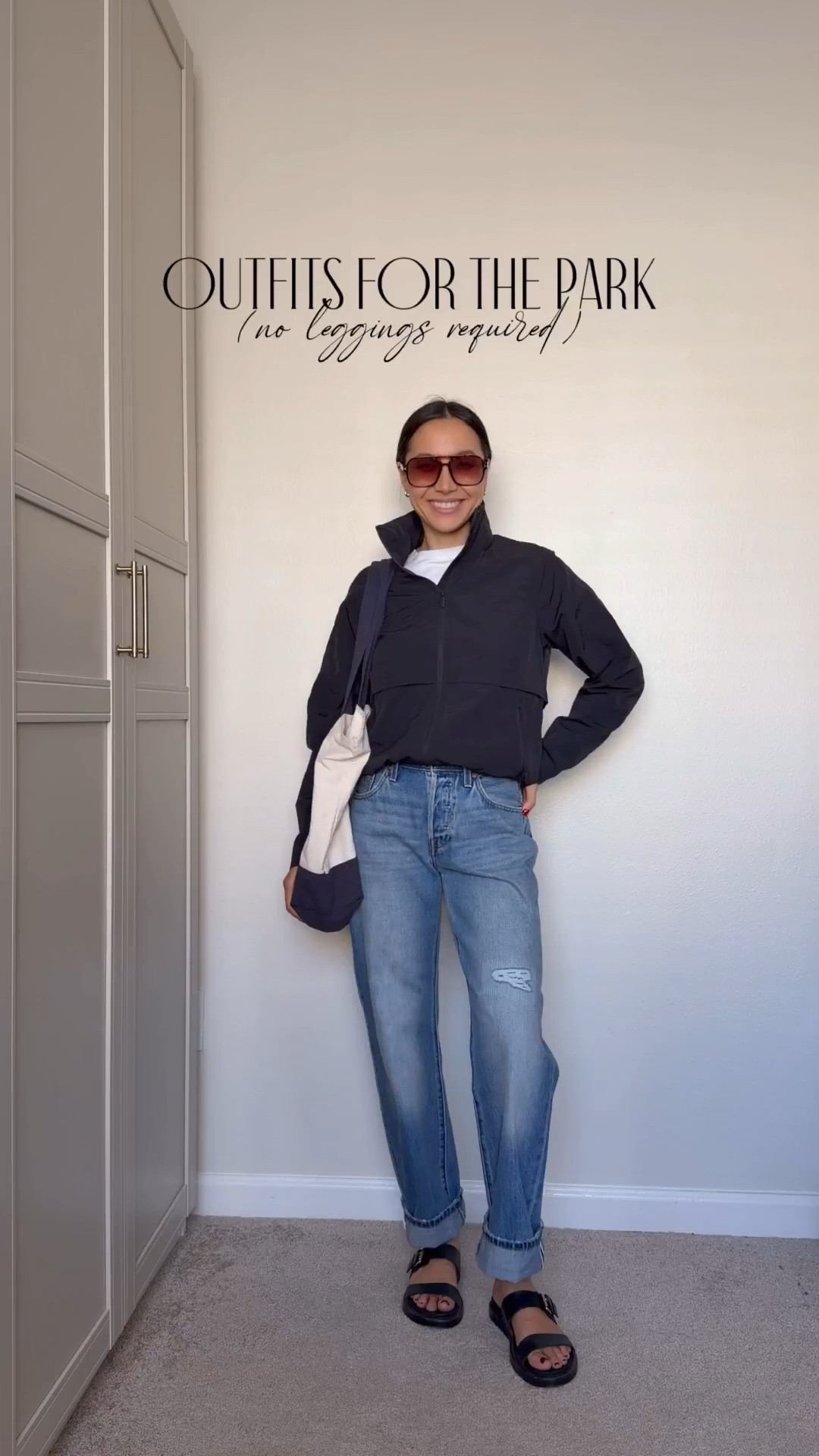 Outfits for the park (non-legging outfit ideas!) 

Comfy easy mom outfit ideas 
Jacket 1 & 2 are Amazon - size up! I went with a medium 
For a more oversized jacket, I also linked my fave/simikar Lululemon jacket

#LTKootd #LTKmomlife