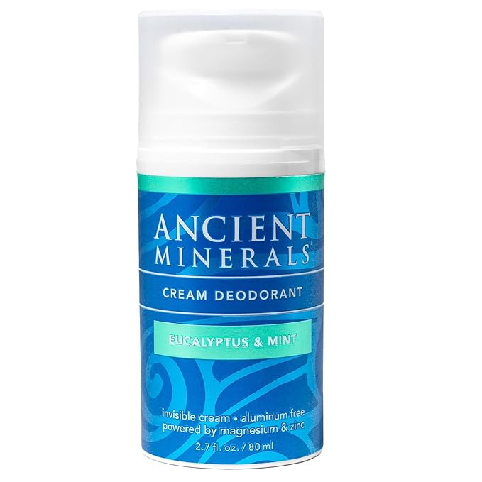 Ancient Minerals Natural Deodorant Cream – Eucalyptus & Mint Scent, Aluminum-Free, Vegan Deodor... | Amazon (US)