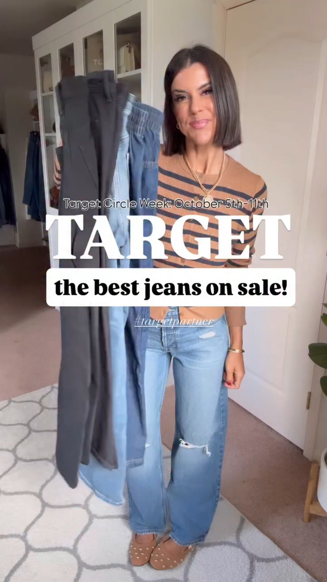 Target jeans on sale!!! I’m 5’5 and these fit tts. 

#LTKSaleAlert #LTKHoliday #LTKFindsUnder100