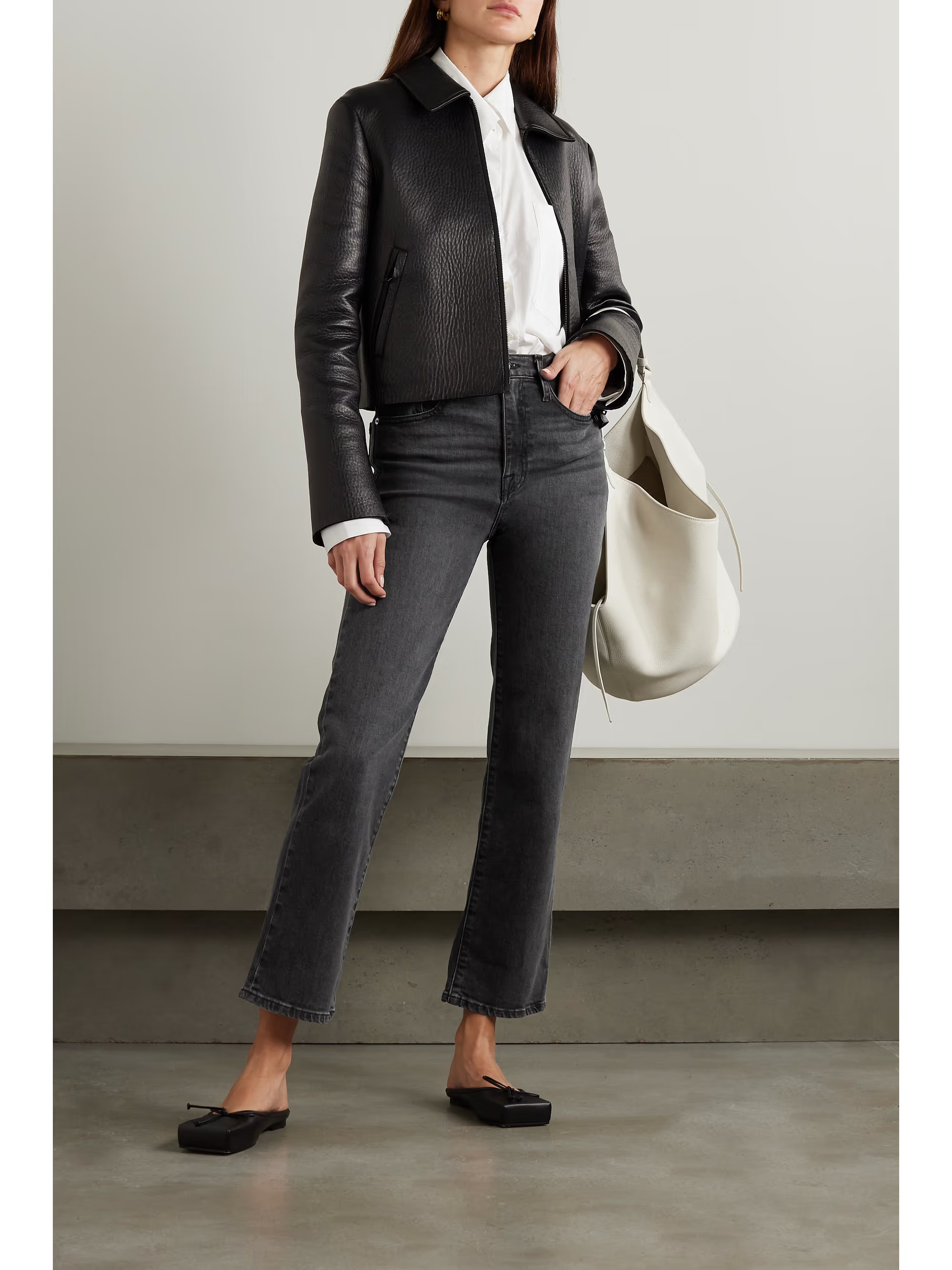 Le Jane Ankle cropped high-rise straight-leg jeans | NET-A-PORTER (US)
