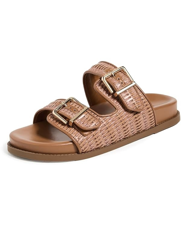 SCHUTZ Women's Naomi Footbed Sandals | Amazon (US)