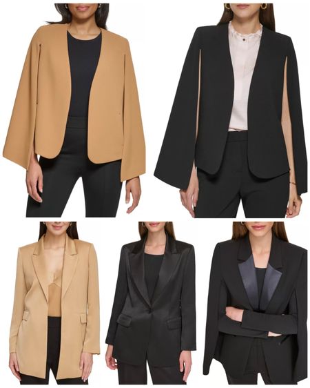 Classing suiting with cape blazers to give that sleek boss lady look and feel!!

#LTKworkwear