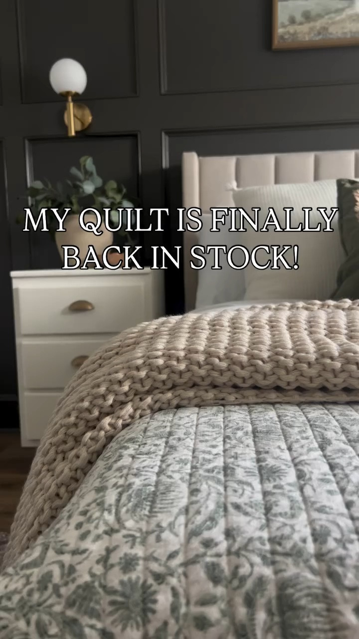 My quilt is back!!She is the perfect green for spring and washes up so well! I’ve had mine for over a year and it still looks brand new

#LTKSpringSale #LTKWatchNow #LTKHome