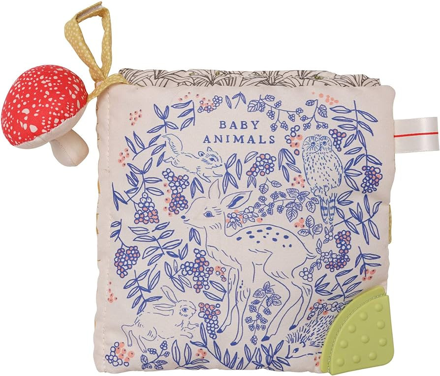 Manhattan Toy Deer One Soft Activity Crinkle Book & Fold Out Pat Mat for Baby, Toddler with Squea... | Amazon (US)