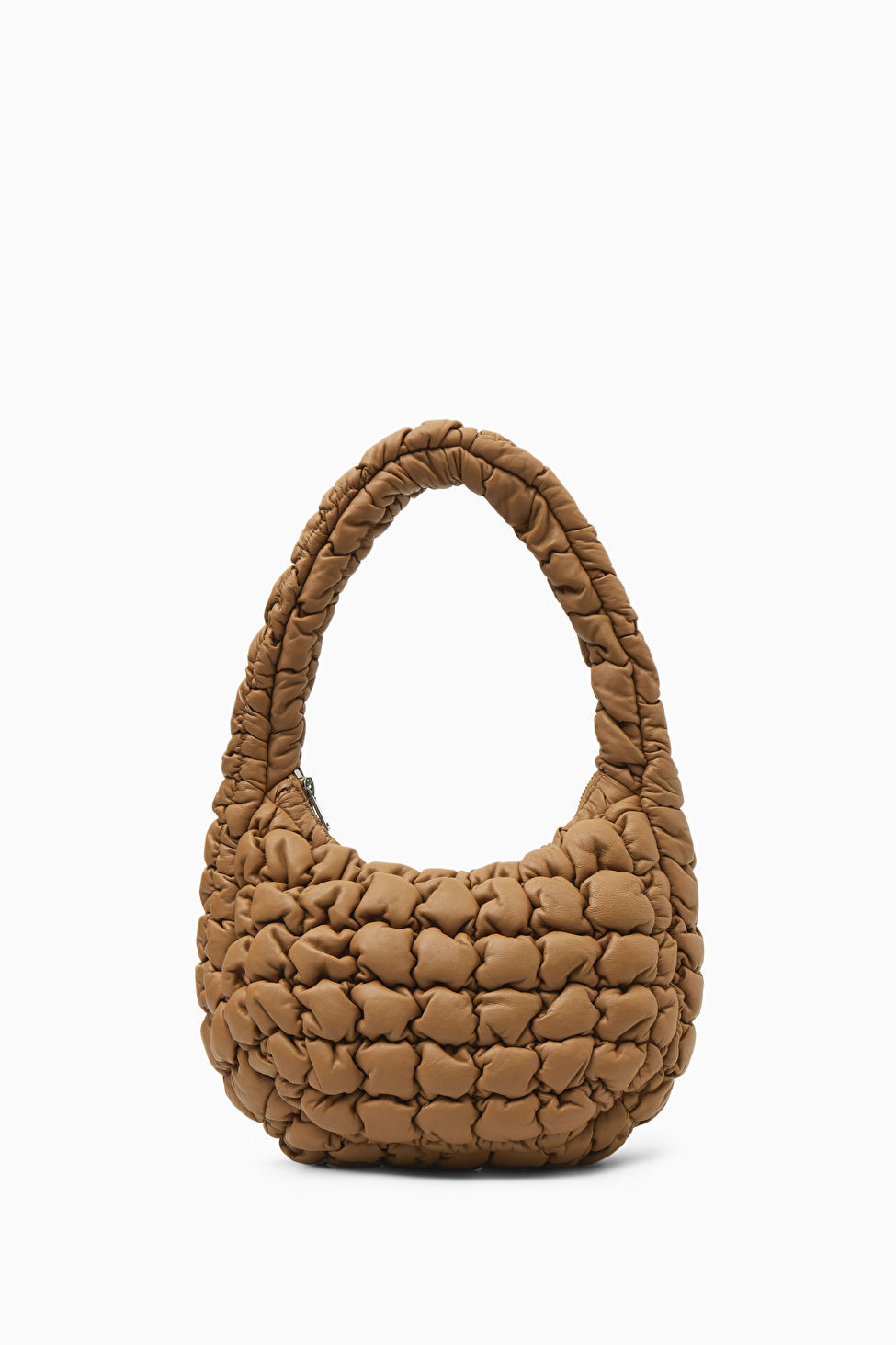QUILTED MINI BAG - LEATHER - DARK BEIGE - COS | COS UK