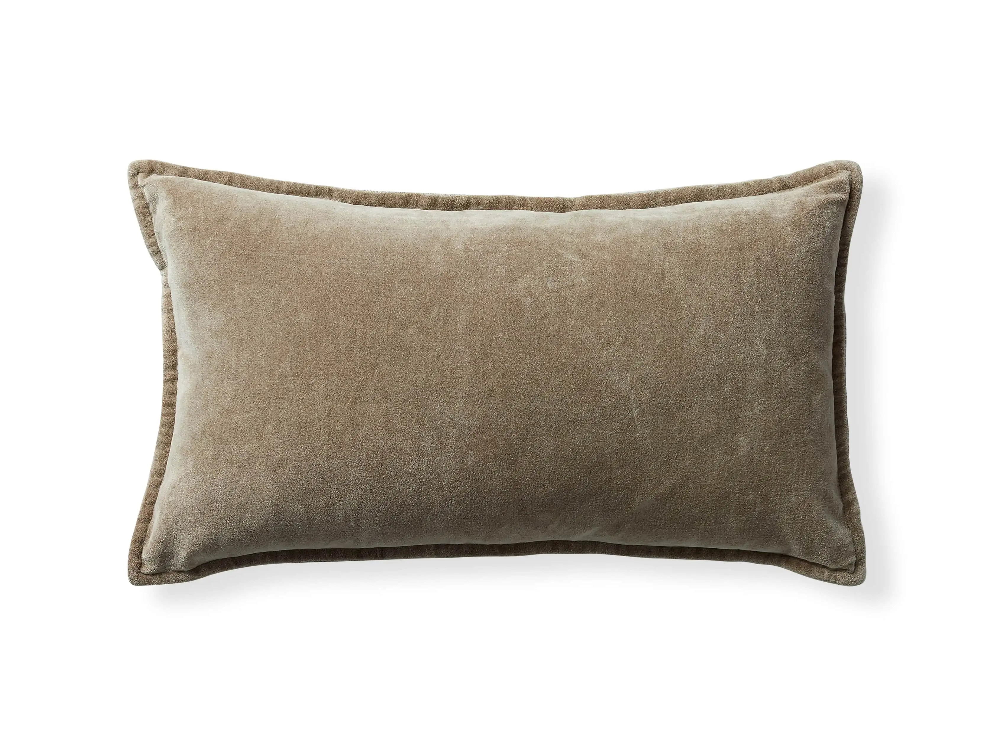 Stone Washed Velvet Lumbar Pillow Cover | Arhaus