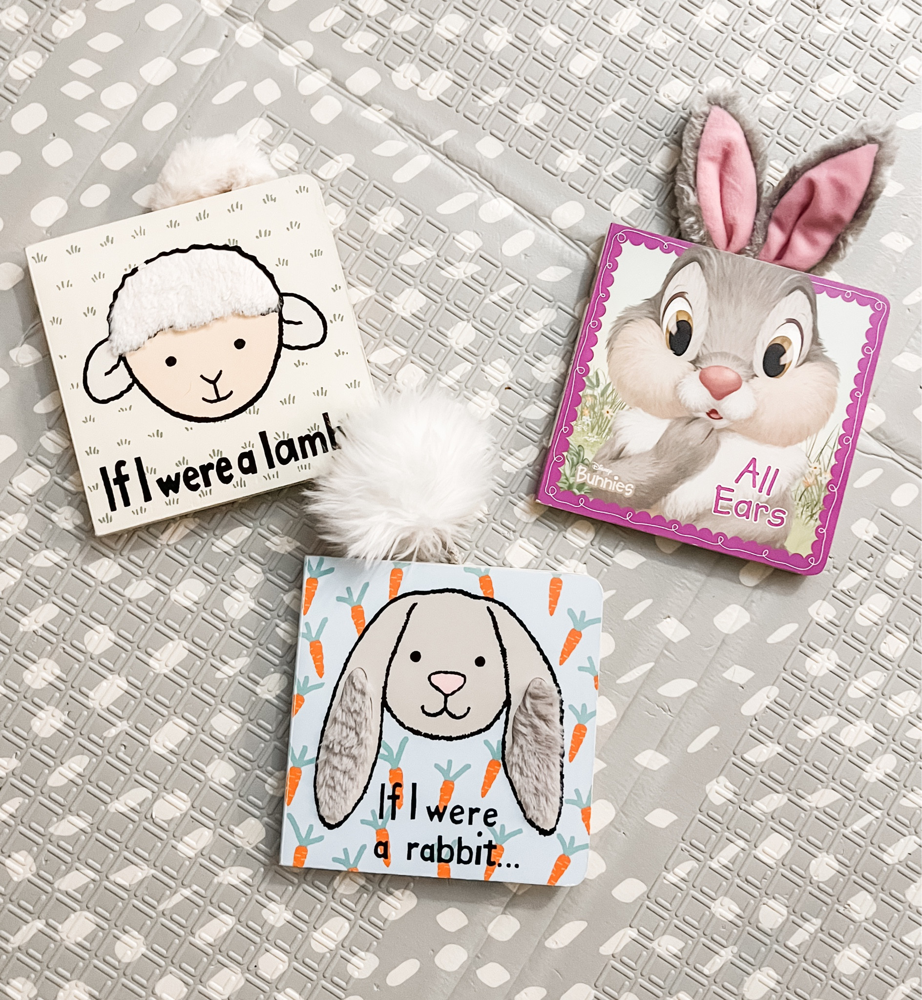 Easter book gift ideas for toddler Easter basket. We personally have all of the exact match books and love them 🤍 Hank-approved board books. I also linked this amazing reversible foldable play mat from Amazon. It’s large and folds so small for easy storage in a closet!
.
Bunny books, rabbit books, Easter books, board books, toddler books, baby books, baby Easter, toddler Easter, pretty play mat, house of noa dupe

#LTKkids #LTKbaby #LTKSeasonal