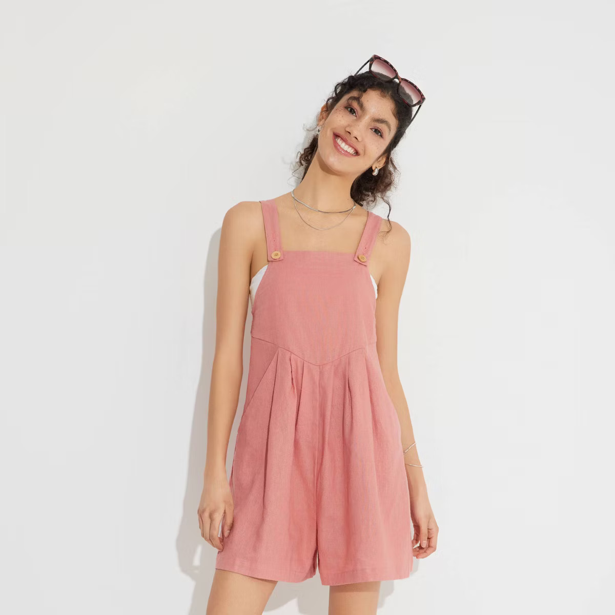 Women's Pleated-Front Romper - Wild Fable™ | Target