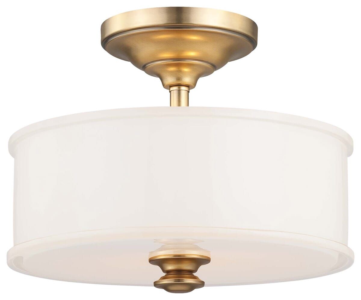 Minka Lavery 4172-249 Harbour Point 2-Light Semi-Flush in Gold | Walmart (US)