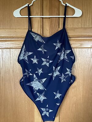 Aerie Size L Women’s One Piece Swimsuit NWOT Navy With Silver Stars | eBay US