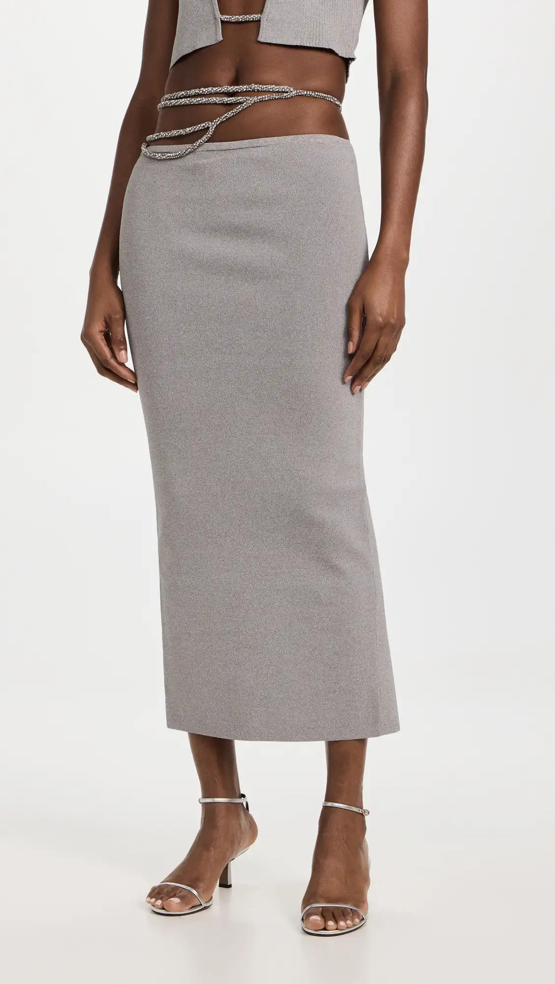 Christopher Esber Crystal Lattice Knit Skirt | Shopbop | Shopbop