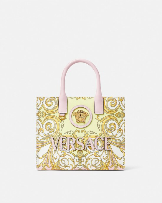 La Medusa Printed Small Canvas Tote | Versace (US)