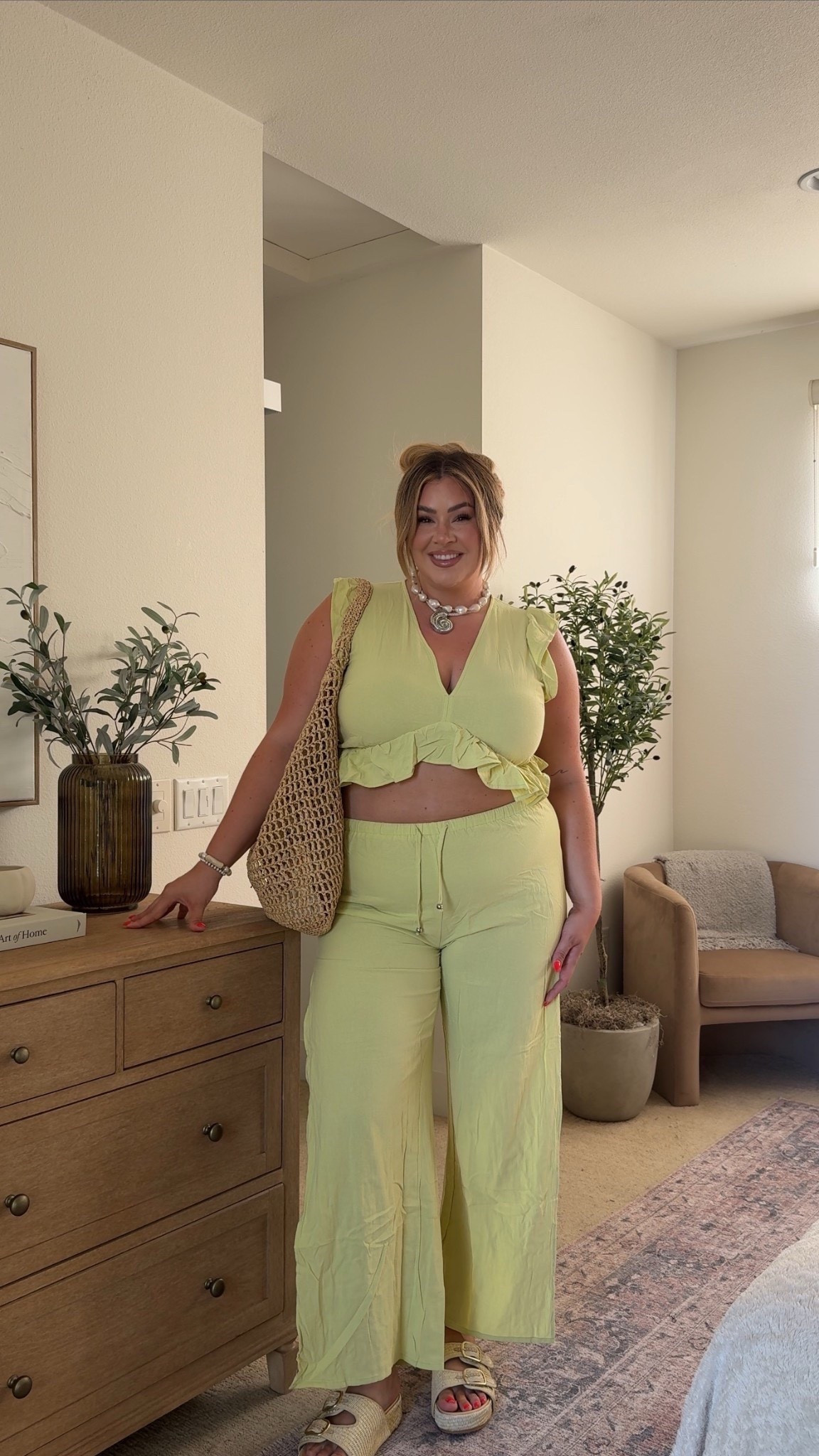 the cutest summer set! wearing this set in an xl 🍋‍🟩✨

#LTKSeasonal #LTKMidsize