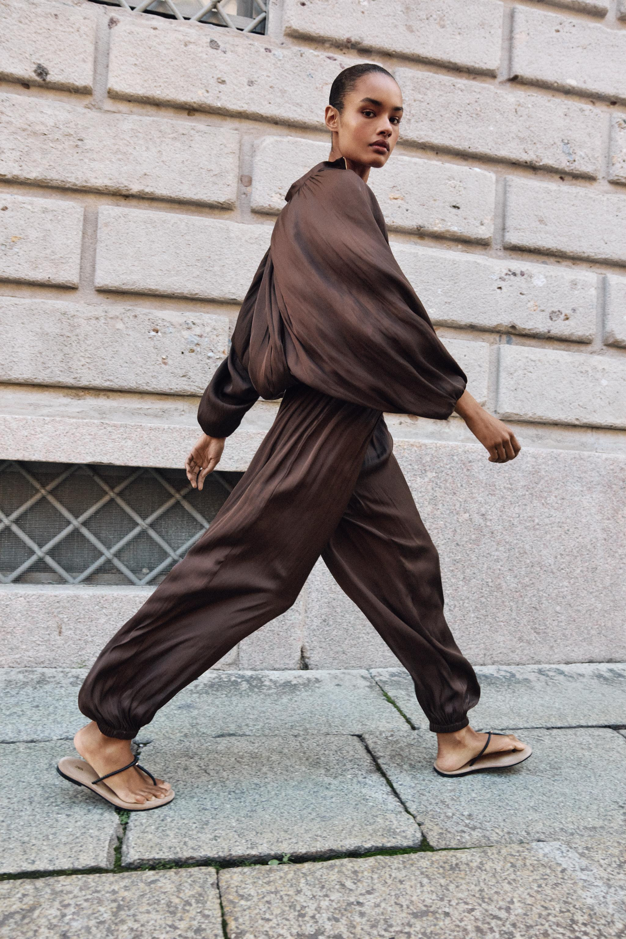 SATIN BALLOON BOMBER JACKET | Zara US