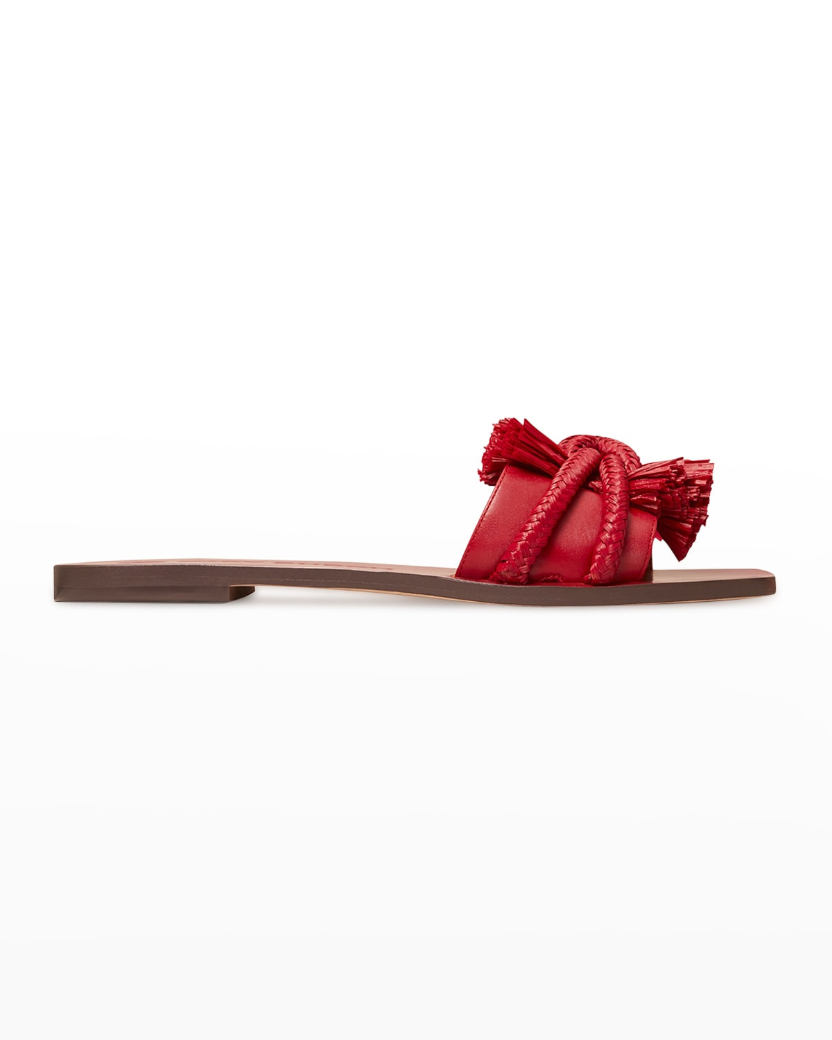 Knotted Rope Flat Slide Sandals | Neiman Marcus