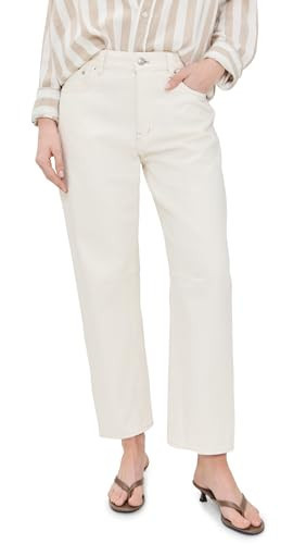 Madewell Women's The Darted Barrel Leg Jeans, Vintage Canvas, Off White, 25 | Amazon (US)