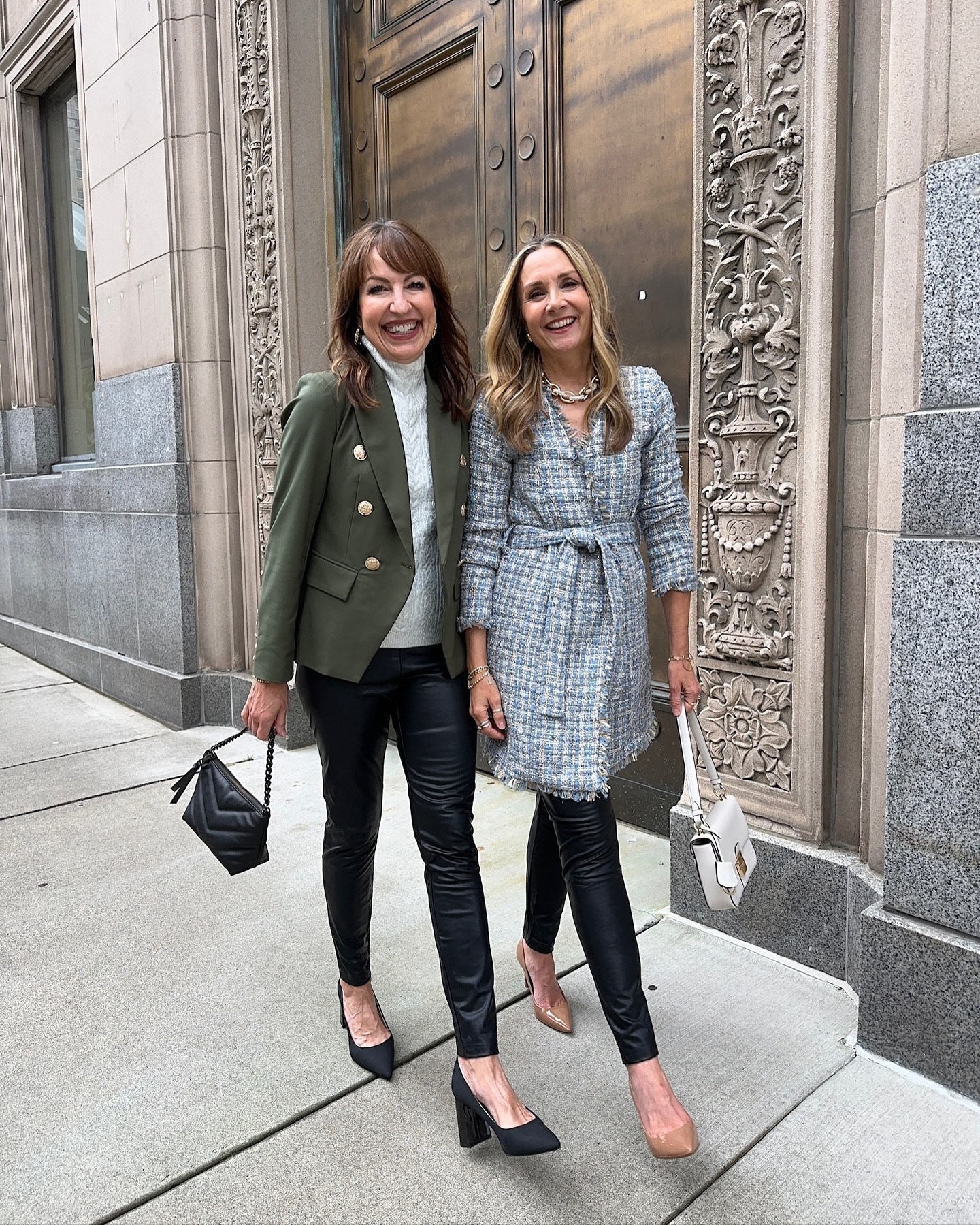 Comment JACKET to shop!🧥 Bring in all the fall jackets!! In our climate it’s all about layers, and @bostonproperofficial has curated an amazing assortment of jackets and blazers to keep us stylish and warm wherever we need to go this fall!🍂

—Double Breasted Blazer: We love this deep olive color for fall, and the fit of this blazer is so flattering!
—Tweed Wrap Jacket: This jacket really makes a statement with its on-trend tweed with a metallic thread. We love the blue color and the frayed edge! 
—Stretch Denim Puff Sleeve Jacket: You can’t have too many denim jackets, and the puff sleeve on this cutie makes it unique! 
—Single-Button Sweater Blazer: Change up your blazer look with this cozy and stylish sweater blazer! It looks great open, buttoned or belted! 

Our jackets are styled from head to toe in Boston Proper! They have all the pretty sweaters and blouses to layer under these jackets, and we love these looks styled with our Boston Proper faux leather pants!🤎 Use our code KJ20 for 20% off sitewide at Boston Proper! (link in bio)
#bostonproperstyle #bostonproperpartner

HOW TO SHOP:
1️⃣Comment JACKET and we’ll send outfit links to your DM
2️⃣Click link in bio to shop
3️⃣Watch our stories for links
4️⃣Links saved in September Highlights 

#falloutfits #falloutfit #fallstyle #jacketstyle #jackets #casualchic #effortlesschic #workwear #workwearstyle #businesscasual #officeoutfit #9to5 #stylishlook #styleideas #outfitgoals #outfitlook #ootdgals #styleover40 #styleover50