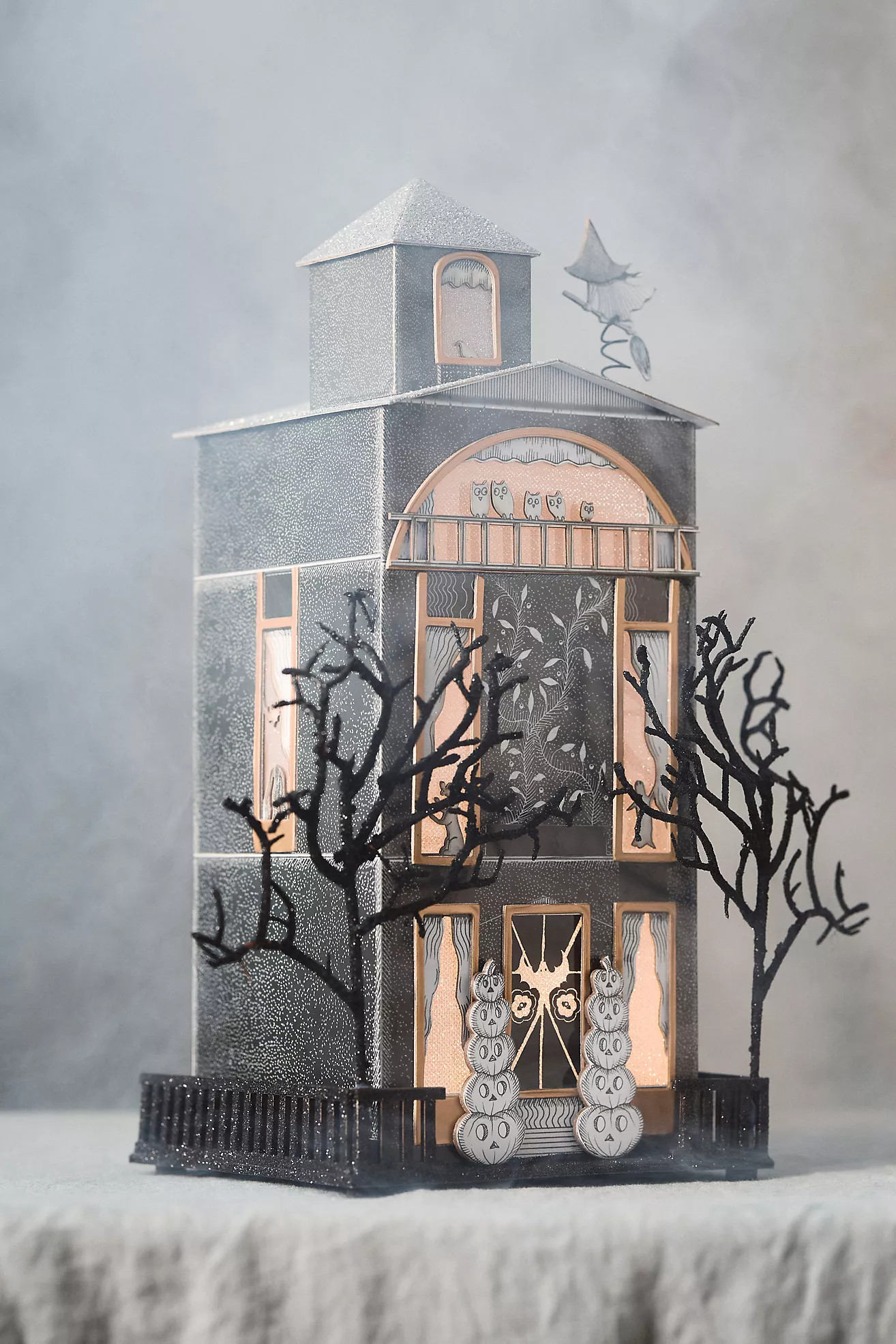 Florence Balducci Black Cat Light-Up Paper House | Anthropologie (US)