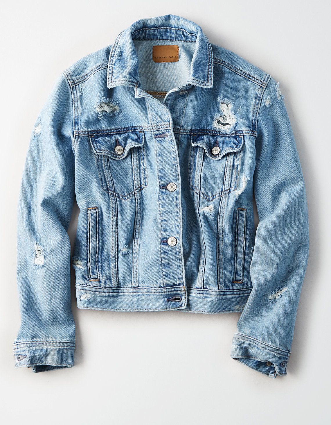 AE Classic Denim Jacket, Blue | American Eagle Outfitters (US & CA)