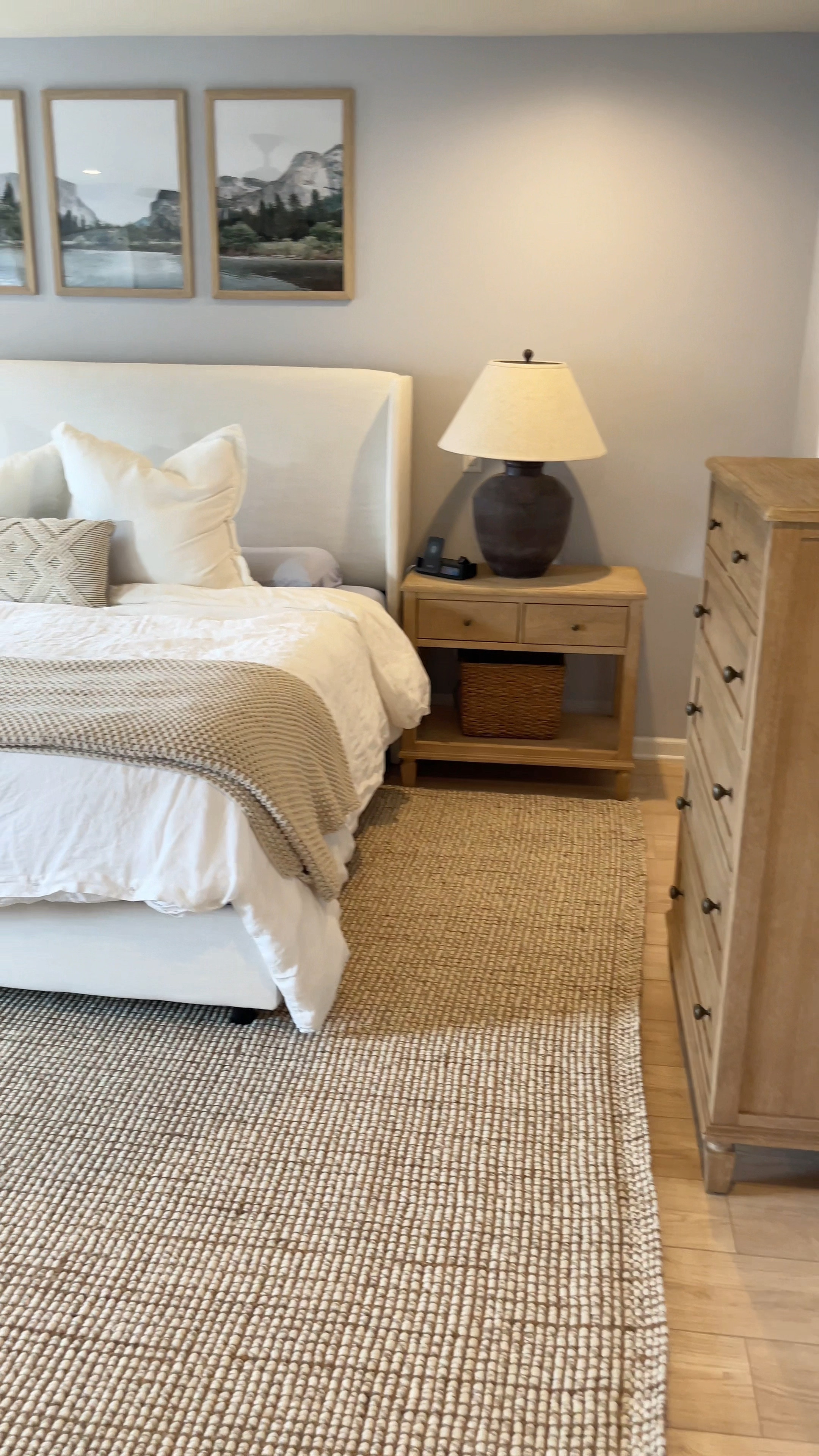Bedroom transformation! Modern bedroom inspo. Pottery barn bedroom furniture. Wayfair bed frame. Modern decor 

#LTKHome #LTKFindsUnder100 #LTKFallSale