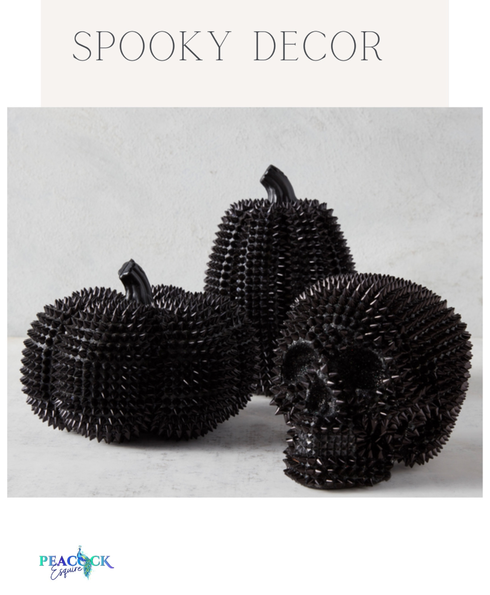 Z Gallerie spiked pumpkin and skull on sale. 

Taking Halloween decorations to the next level. Spooky decor 💀

#LTKsalealert #LTKSeasonal #LTKunder50