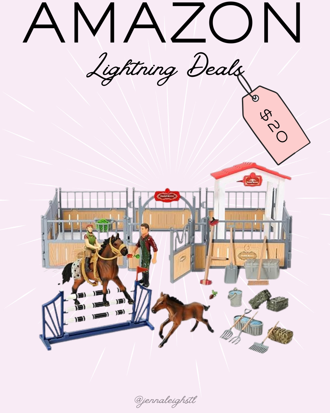Great gift find. This kids horse stable playset is marked down 41% to $20 and still arrives before Christmas. 

 #LTKGiftGuide #LTKSaleAlert #LTKKids