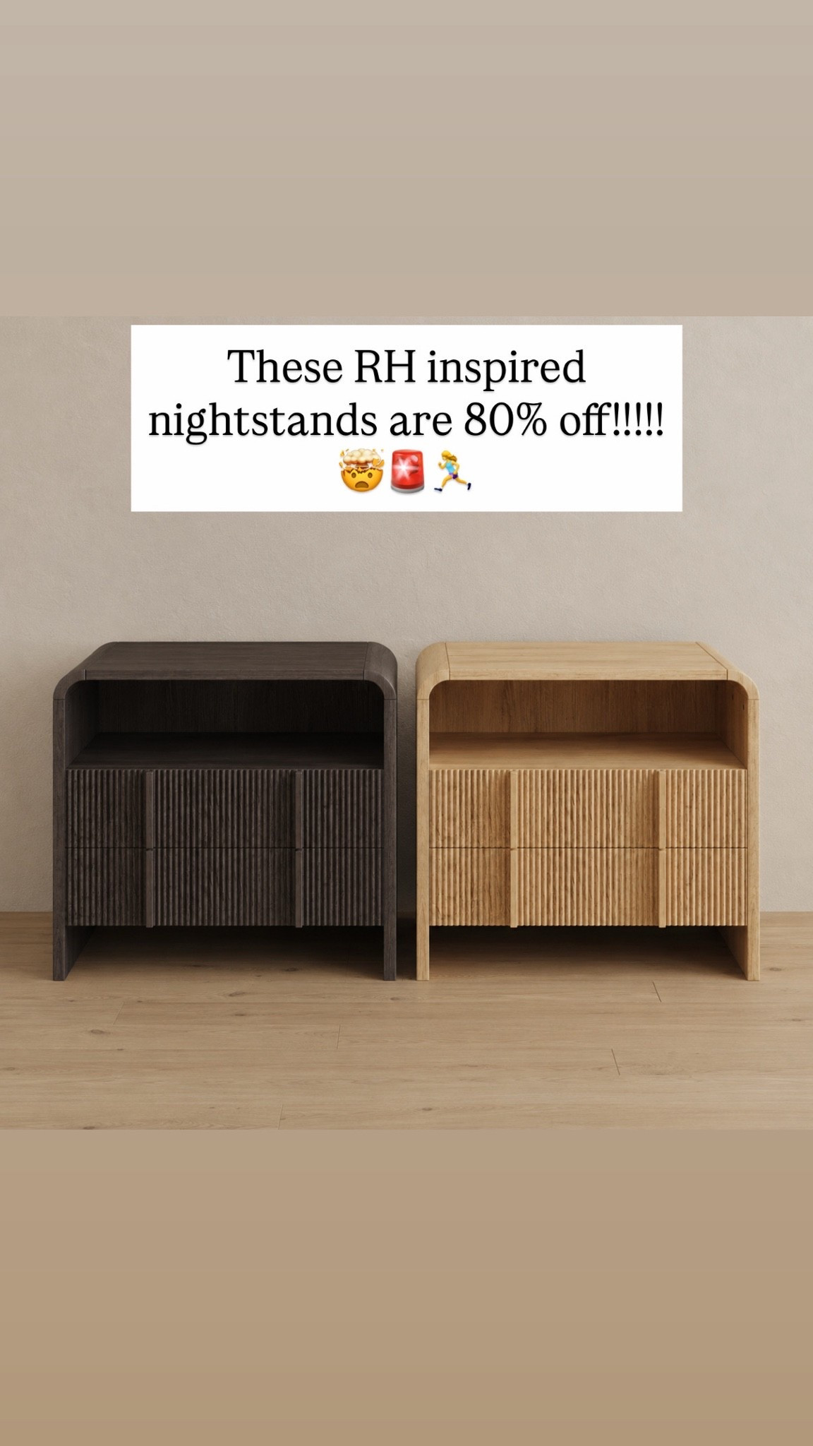 These RH inspired nightstands are 80% off!!!!!🤯🚨🏃‍♀️

#LTKHome #LTKSaleAlert