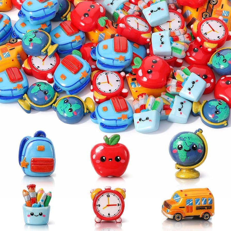 60 Pcs Back to School Resin Figurines, Back to School Gifts | Amazon (US)