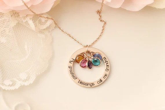 My Greatest Blessings Necklace - My Greatest Blessings Call me Grandma  Grandmas necklace! Person... | Etsy (US)