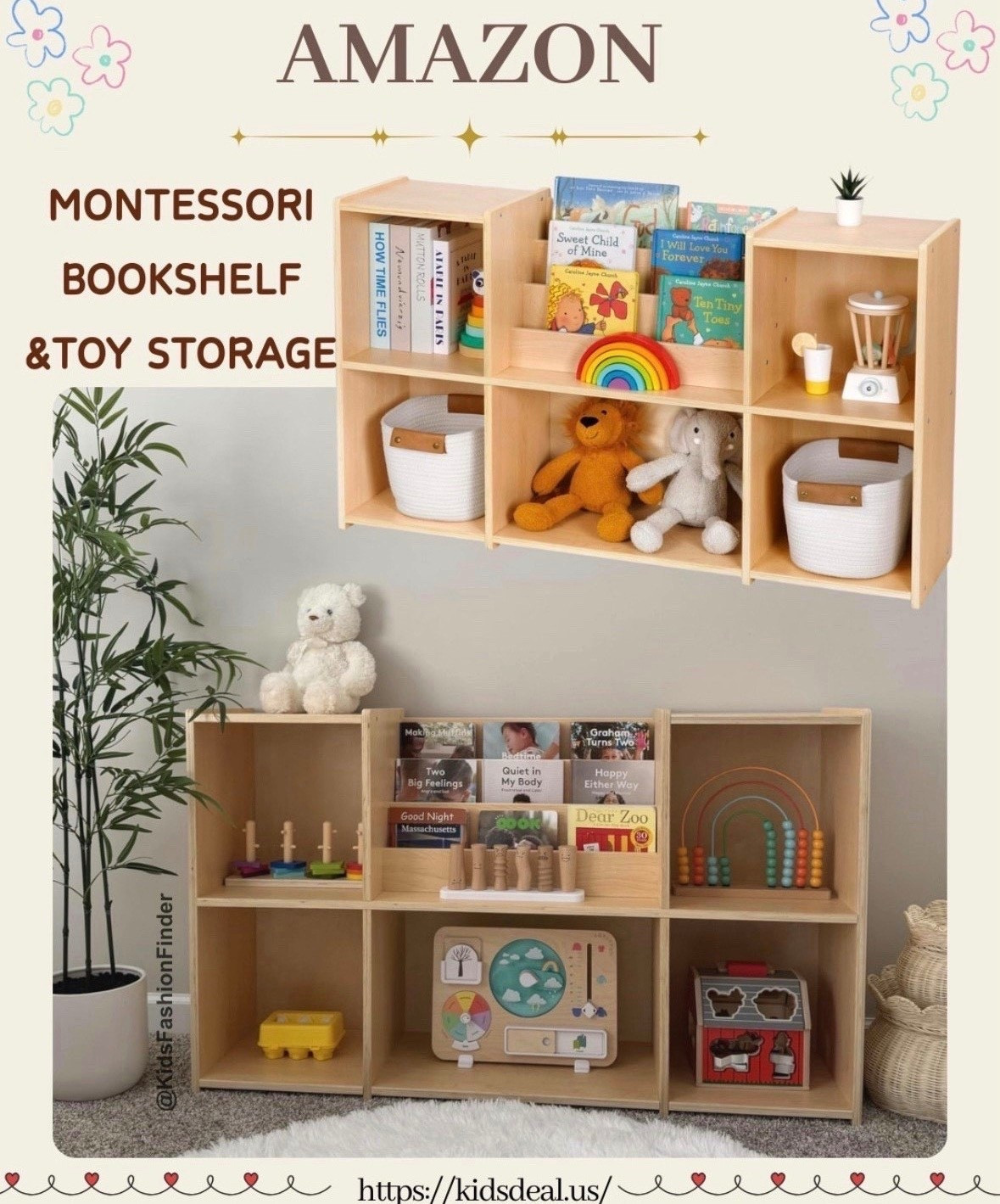 ✨ Montessori Bookshelf & Toy Organizer ✨

The open design lets little ones see everything—books, toys, baskets—so they can choose what to play with all by themselves. 

It’s sturdy, safe, and made with smooth rounded edges. The natural wood look fits beautifully in any playroom. 

A great pick for helping kids learn responsibility and enjoy independent play. 🌿✨

#MontessoriShelf #PlayroomSetup #ToyStorage #KidsRoomInspo #MontessoriAtHome #ToddlerLife #IndependentPlay #MomLife #PlayroomOrganization #KidsBookshelf 📚🧺 

 

#LTKOver40 #LTKHome #LTKKids
