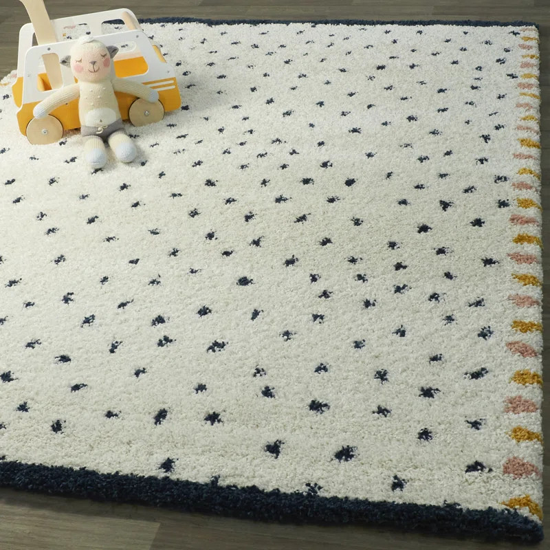 Warmley Polka Dots Shag Area Rug | Wayfair North America