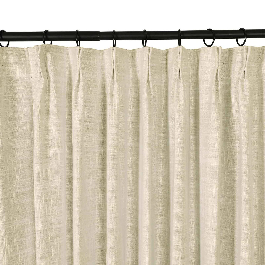 Kelly Flax Linen Curtains & Drapes Pleated | NeutralCurtains