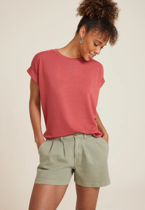 24/7 Clara Short Sleeve Tee | Maurices