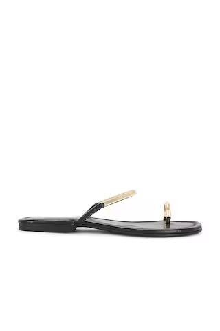 Discreet Sandal in Black & Gold | Revolve Clothing (Global)