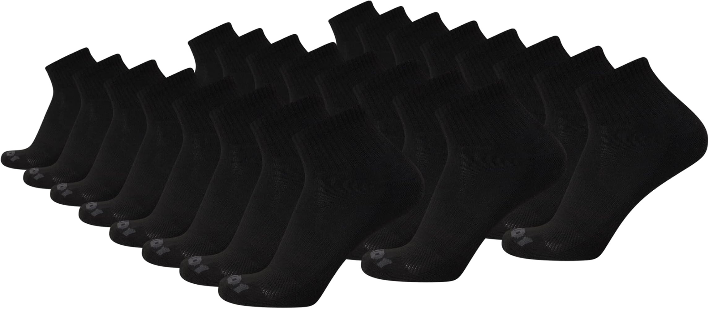 AND1 Men's Socks - Athletic Cushion Quarter Cut Socks (24 Pack) | Amazon (US)