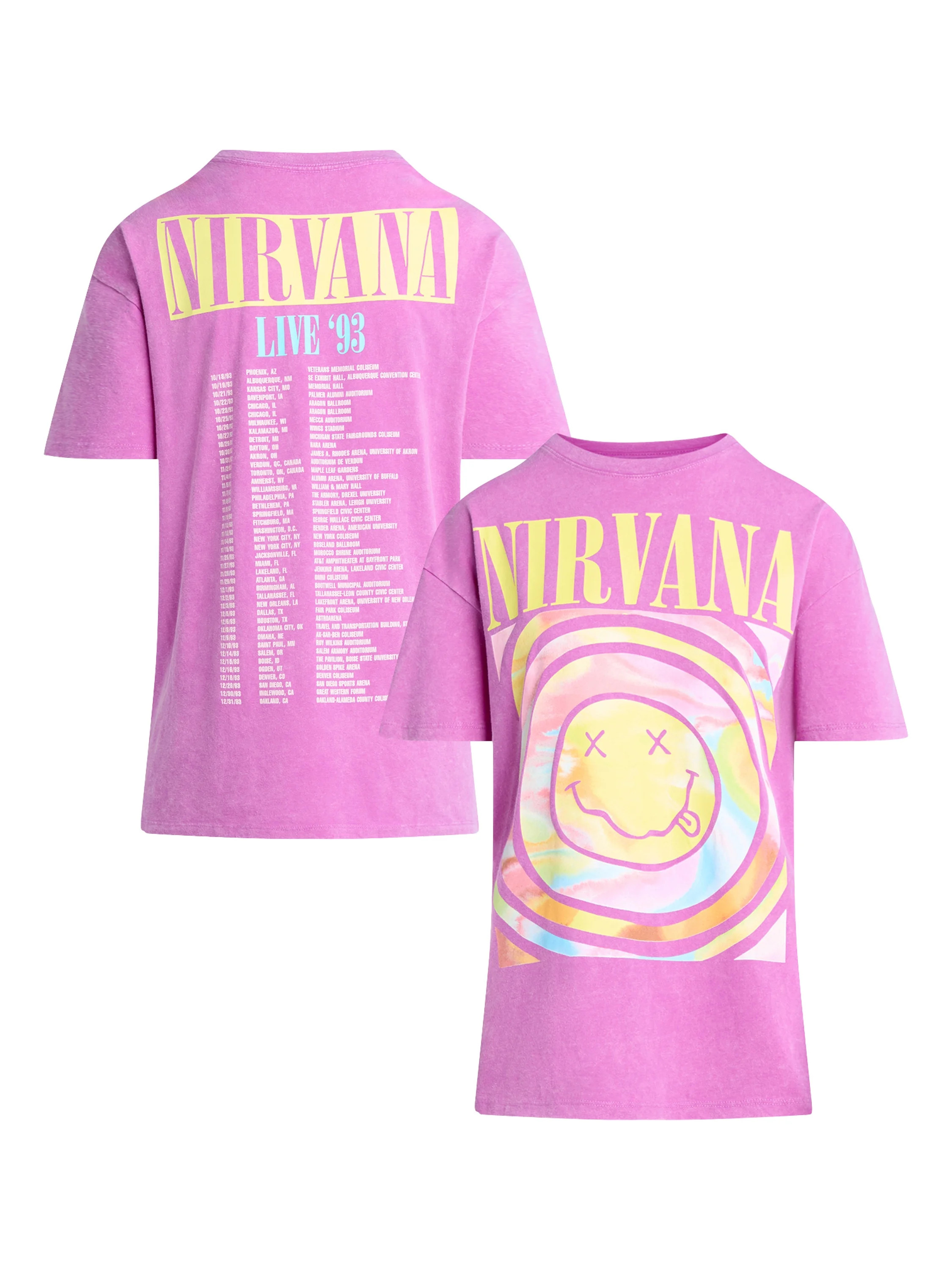 Nirvana Graphic Tee Shirt, Women's | Walmart (US)