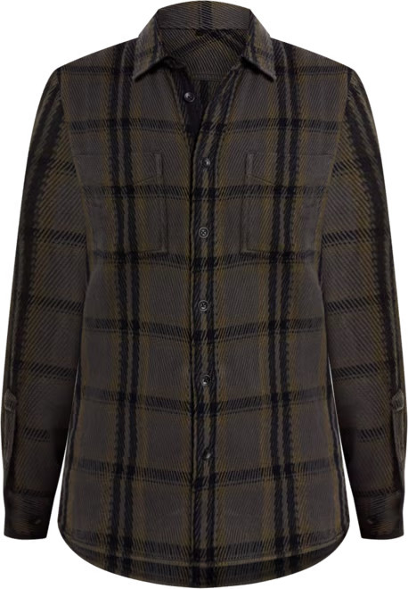 Herringbone Plaid Oversized Fit Button Down Shirt | Bloomingdale's (US)