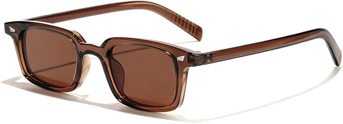 GFUIARA Retro Rectangle Sunglasses for Women Men Small Narrow Frame 90s Vintage Style Sun Glasses... | Amazon (US)