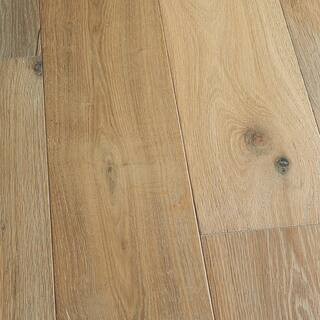 Belmont French Oak 3/8 in. T x 6.5 in. W Click Lock Wire Brushed Engineered Hardwood Flooring (23... | The Home Depot