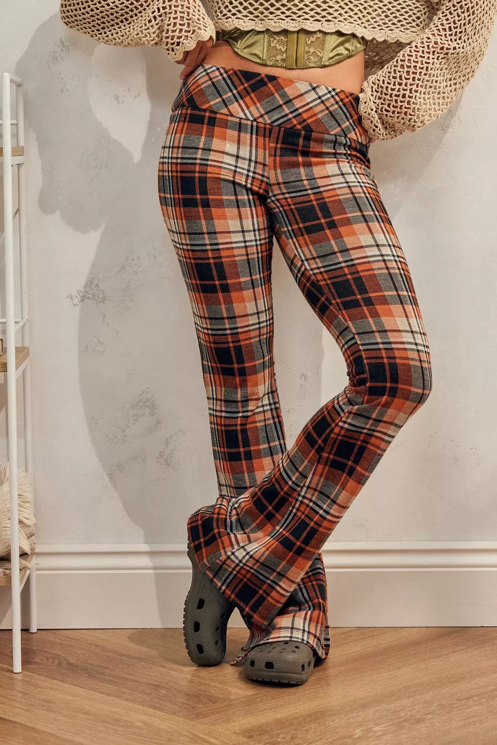 UO Plaid Flare Pant | Urban Outfitters (US and RoW)