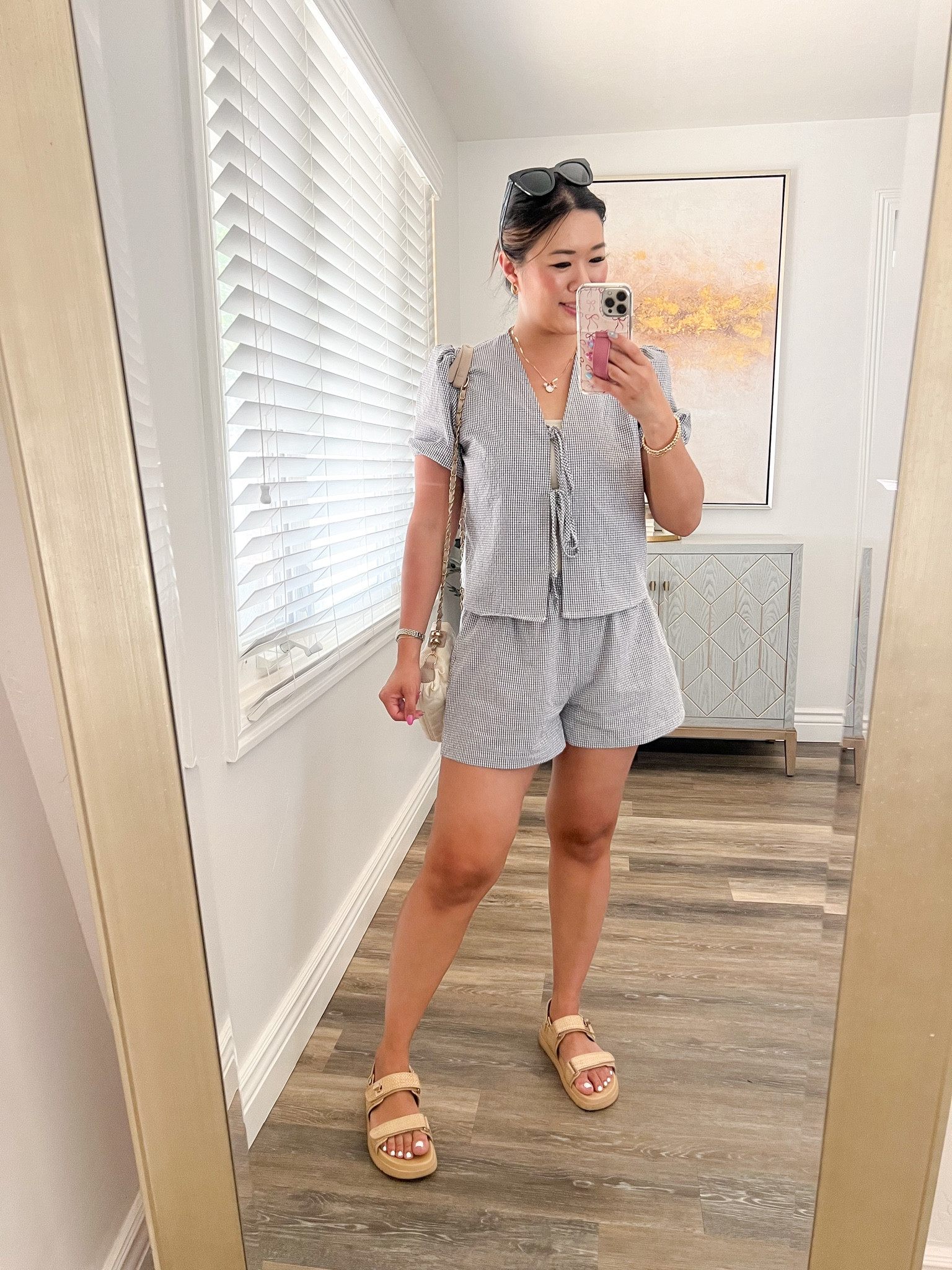 Farmer’s Market Outfit
Amazon Gingham Bow Set: Medium