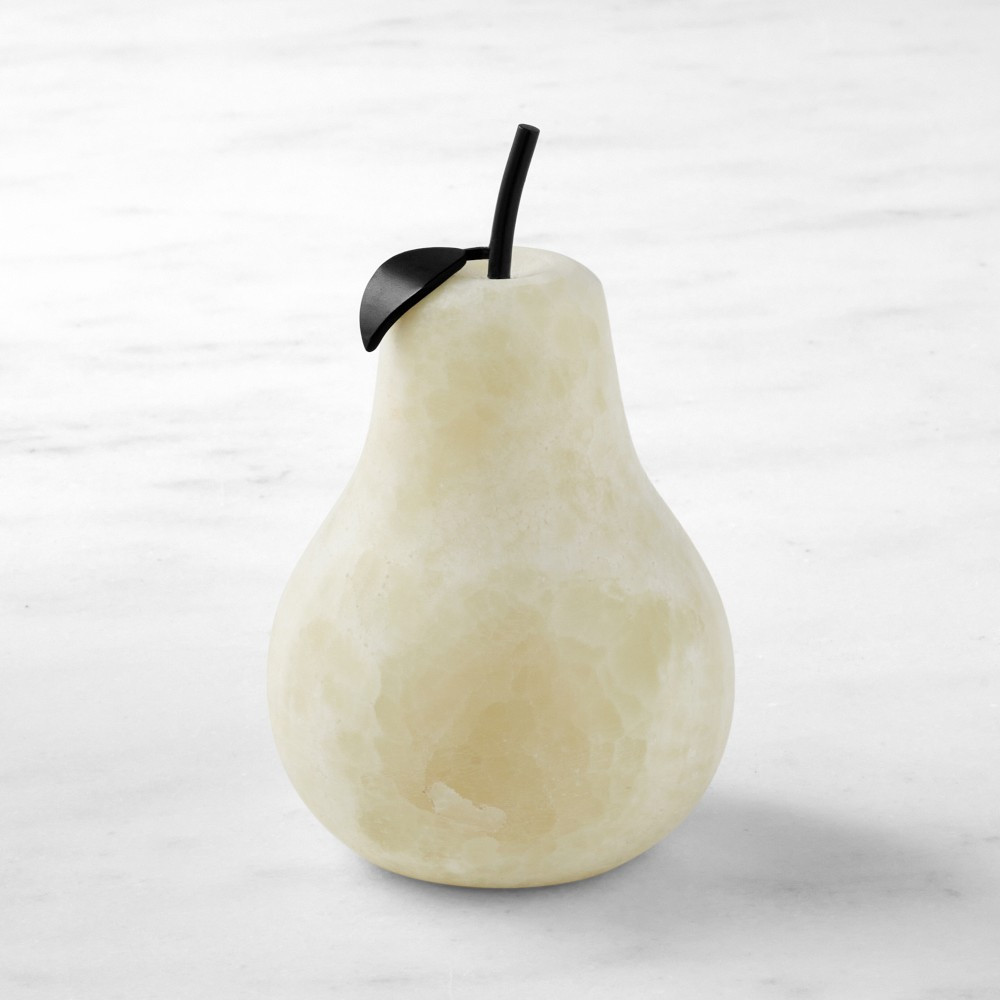Green Onyx Pear Sculpture | Williams-Sonoma