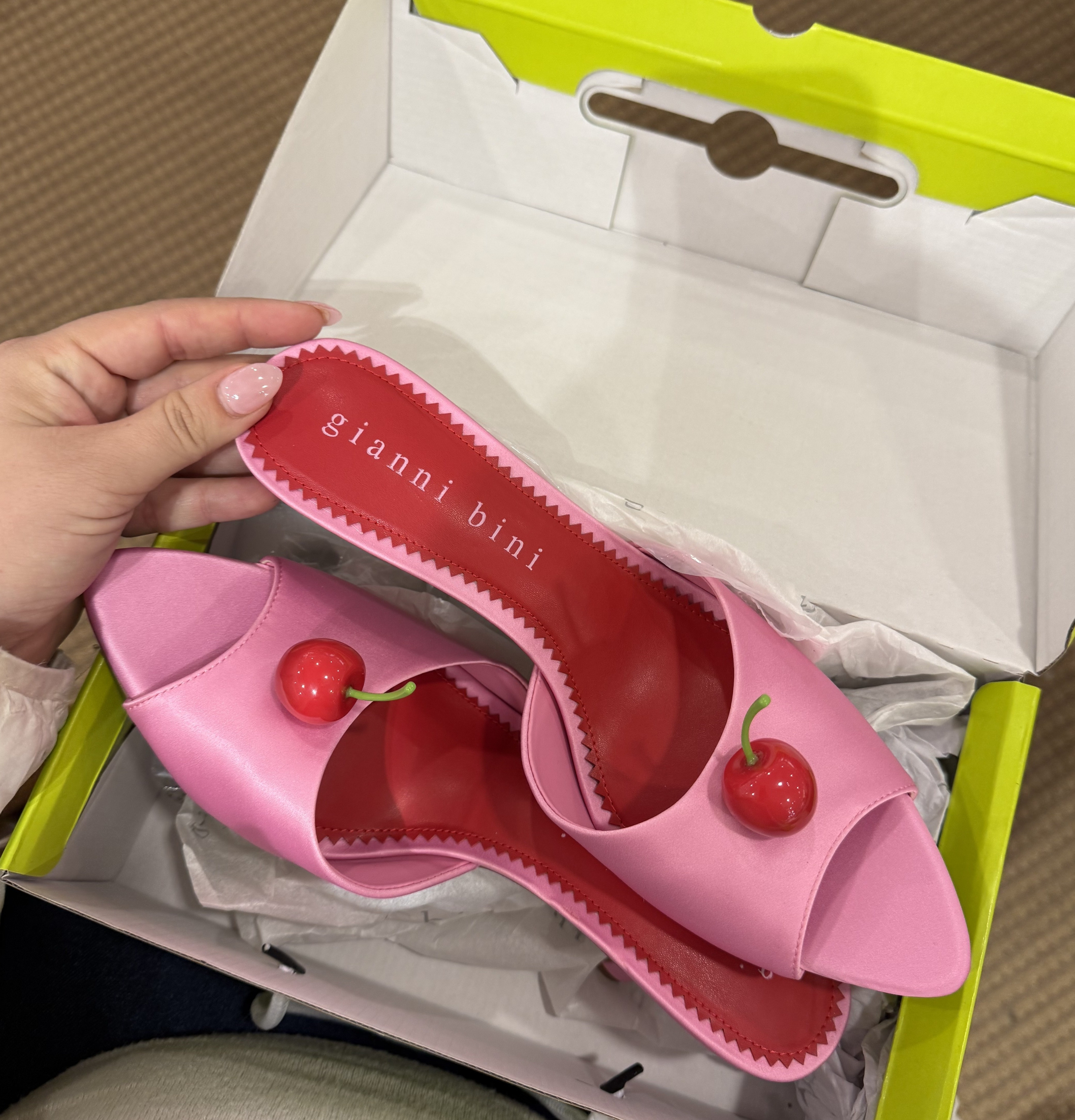 the CUTEST heels for Valentine's or Galentine's🎀🍒🩰

galentines, valentines, cherry themed heels, open toe heels, color block heels, valentines day shoes, cherry shoes, mom to be, nashville, Caleigh Hardy 

 #LTKFindsUnder100 #LTKStyleTip #LTKShoeCrush
