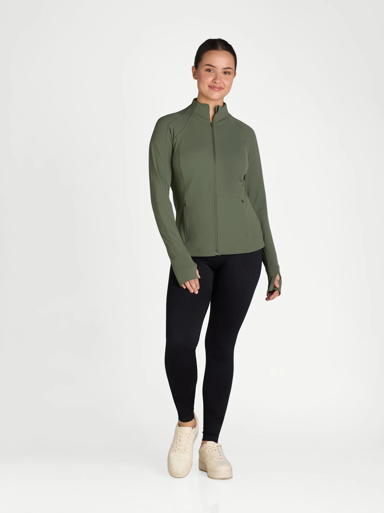 Avia Women's and Women's Plus SoftSculpt Zip-Up Jacket, Sizes XS-4X - Walmart.com | Walmart (US)