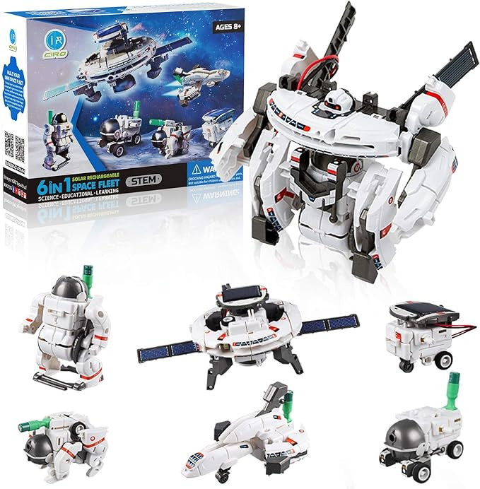 Ciro STEM Toys, Space Solar Robot DIY Kit , Building Blocks Toys for Boys and Girls, Stem Project... | Amazon (US)