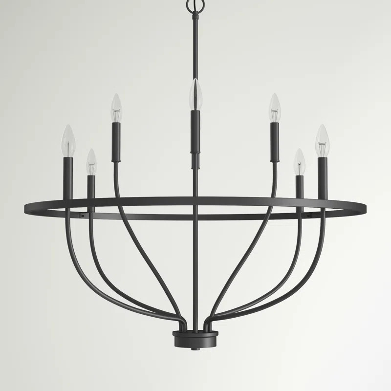 Babson Dimmable Wagon Wheel Chandelier | Wayfair North America