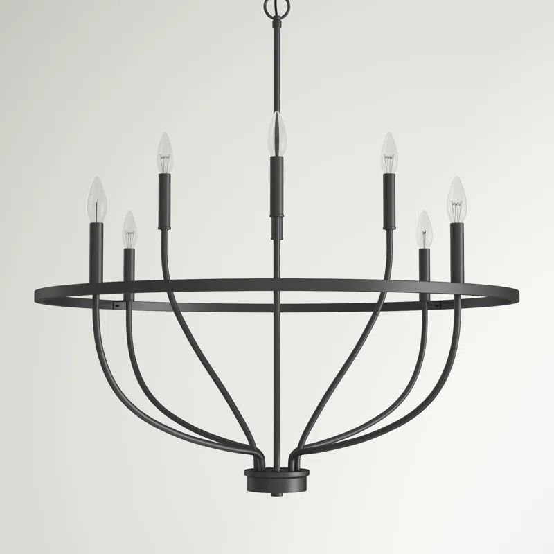 Babson Dimmable Wagon Wheel Chandelier | Wayfair North America