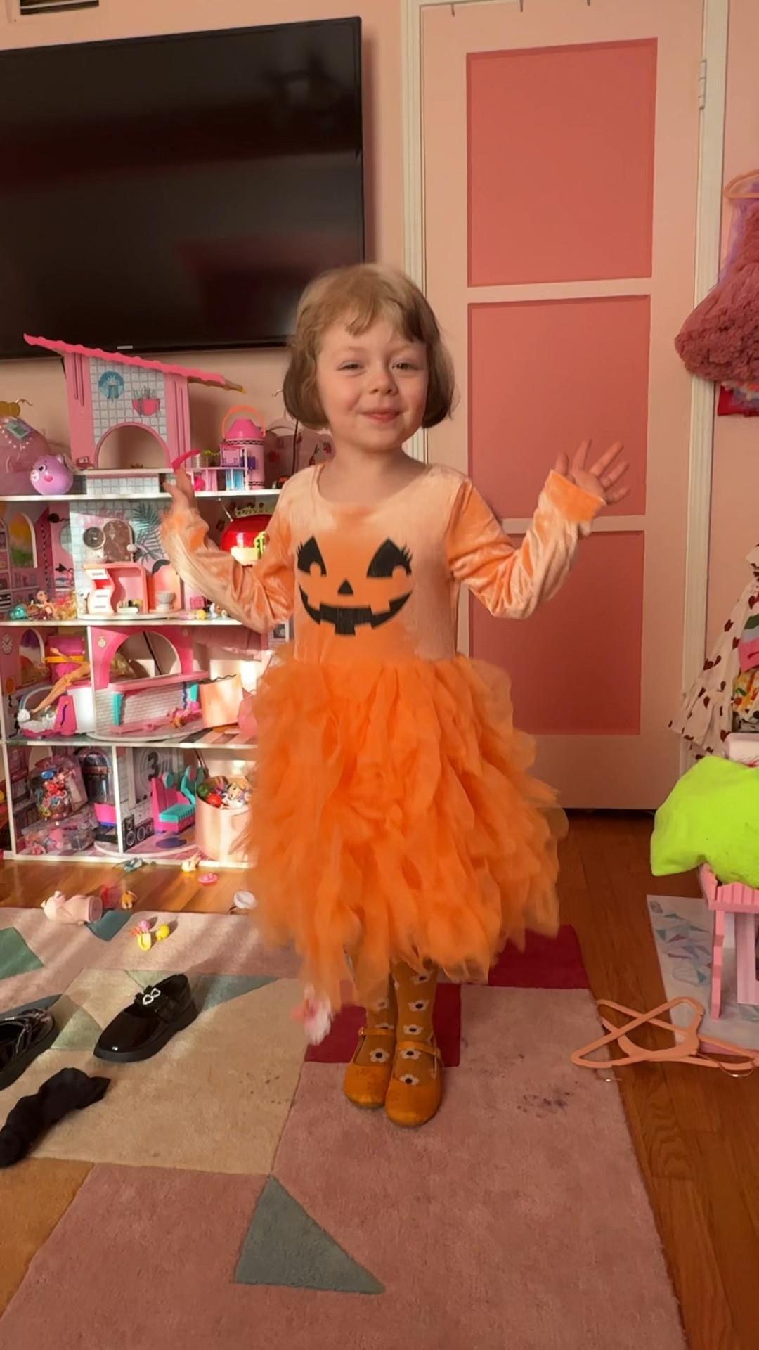 Ryders pumpkin dress she got from Jessi . So cute #halloween 

#LTKBaby #LTKFamily #LTKKids