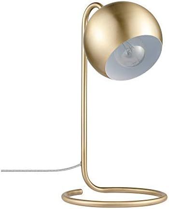 Globe Electric Novogratz x Globe Richmond 15" Desk Lamp, Matte Brass, White Inner Shade , Gold | Amazon (CA)