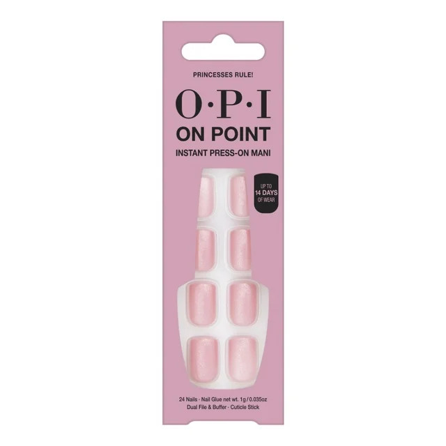 OPI On Point Instant Press On Nails, Princesses Rule!, False Nails, 24 Pieces | Walmart (US)